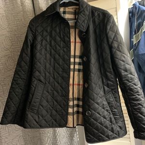 Burberry black puffy jacket
